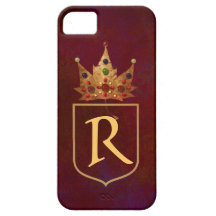 Juwelen des Herbst-Monogramms iPhone 5 Etui