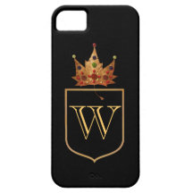 Juwelen des Herbst-Monogramms iPhone 5 Etuis