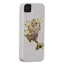 Juwelen-Goldfisch Paisley, Spitze iPhone 4 Etuis