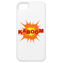 Kaboom Grafik iPhone 5 Hüllen