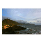 kaena Punktsonnenuntergang Oahu poster