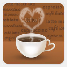 Kaffee? - Aufkleber