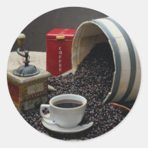 Kaffee Aufkleber