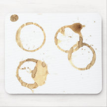 Kaffee befleckte Mausunterlage Mousepad