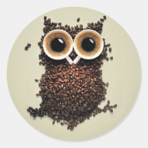 Kaffee-Eule Sticker