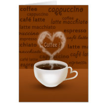 Kaffee? - Gruß-Karte