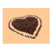 Kaffee-Herz Postkarten