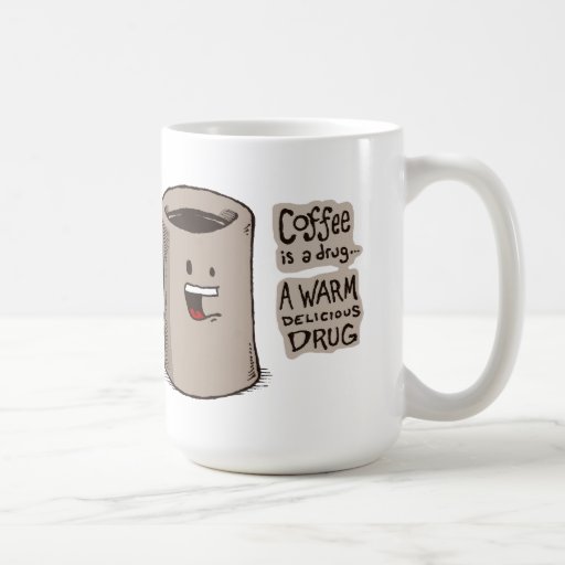 Kaffee ist ein Drogen-Becher Teetassen