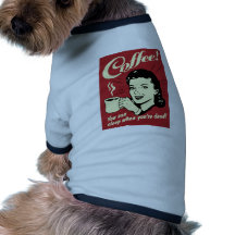 Kaffee können Sie schlafen, wenn Sie tot sind Hunde T Shirt