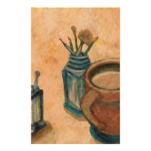 Kaffee-Kunst - erste Sache morgens Büropapier