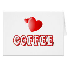 Kaffee-Liebe Grußkarte