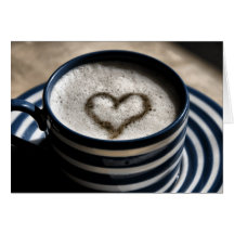 Kaffee-Liebe Grußkarte