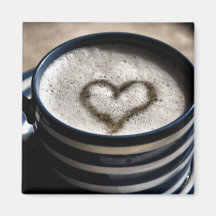 Kaffee-Liebe Kühlschrankmagnet