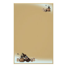 Kaffee-Liebhaberbriefpapier Individuelle Druckpapiere