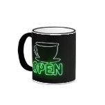 Kaffee-Neon-Becher Kaffee Haferl