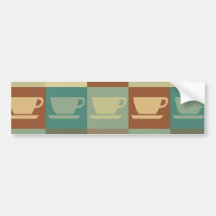 Kaffee-Pop-Kunst Auto Sticker