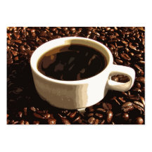 Kaffee und Bohnen ATC Visitenkarte