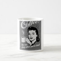 Kaffee-Vintages Plakat Tee Tassen