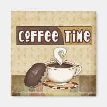 Kaffee-Zeitmagnet Kühlschrankmagnete