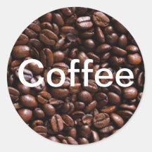Kaffeebohne-Aufkleber