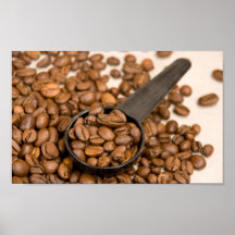 Kaffeebohne-Hintergrund Plakatdruck