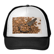 Kaffeebohne-Hintergrund Retromützen