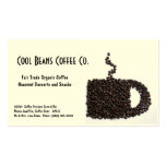 Kaffeebohne-Schale - coole Bohnen! Visitenkarten Vorlage