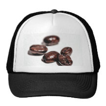 Kaffeebohnen geschossen in meinem neuen Studio Trucker Mütze