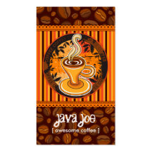 Kaffeestube-Visitenkarte Java Joe