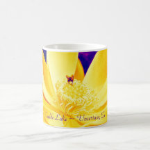 Kaffeetasse - Caddo See-Pop-Kunst-Gelb-Lilie 001