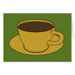 Kaffeetasse - Retro Gruß-/Anmerkungs-Karte