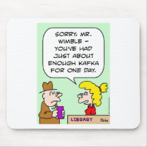 kafka Bibliothek genügende Bücher Mousepads