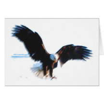Kahle Amerikaner-Eagle-Landung Karte