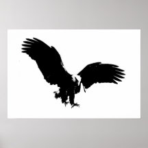 Kahle Plakate Amerikaner-Eagle-Plakat-Druck BWs Ea