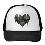 Kahles Herz-gotischer Valentinsgruß Baseballkappen