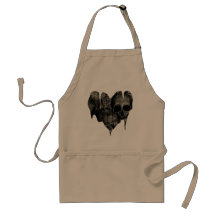 Kahles Herz-gotischer Valentinsgruß Schürzen
