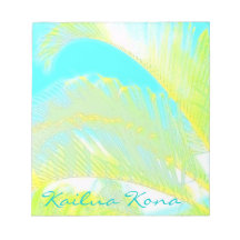 Kailua Kona Hawaii Palmennotizblock