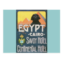 Kairo Ägypten - Vintage Reiseplakatkunst Postkarten