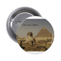 Kairo, Giseh, die Sphinx (St.K.) Anstecknadelbutton