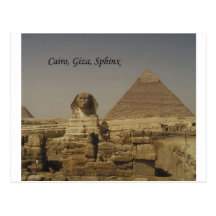 Kairo, Giseh, die Sphinx (St.K.) Postkarte