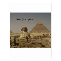 Kairo, Giseh, die Sphinx (St.K.) Postkarte