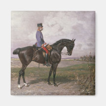 Kaiser Franz Joseph I auf seinem österreichischen  Magnete