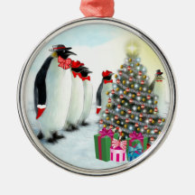 Kaiser-Pinguin-Chor verzieren Ornamente