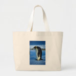 Kaiser-Pinguin durch Mondschein Leinentasche