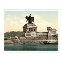 Kaiser-Williams Monument, Koblenz, der Rhein, GE Postkarte
