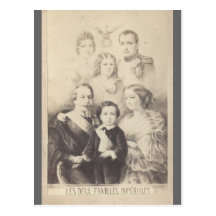 Kaiserfamilie Bonaparte von Frankreich #001F Postkarte