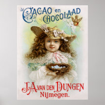 Kakaoen Chocolaad - J.A. van den Dungen Nijmegen Poster