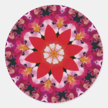 Kaleidoskop 01 runder sticker