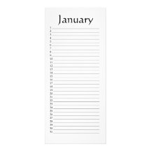 Kalender-Januar-Psalm-29:3 Karten Druck