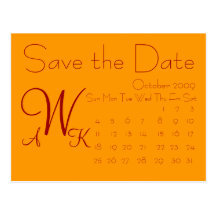 Kalender Save the Date Postkarten